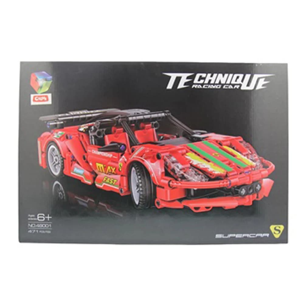 Ctoy Oyuncak Blok Yarış Arabası 471 Parça