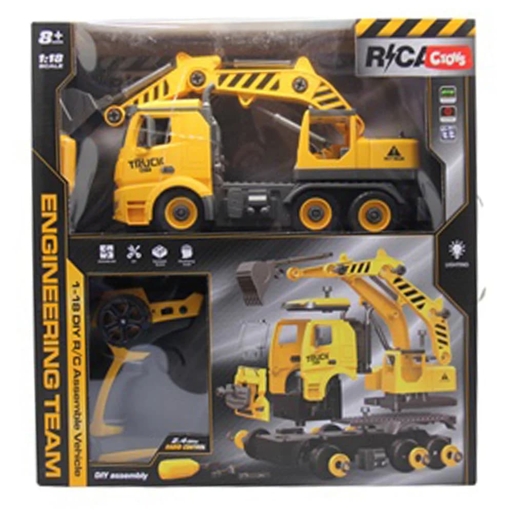 Ctoy Oyuncak Işıklı Usb Şarjlı Uzaktan Kumandalı Sök Tak Vinç Kamyon 1:18