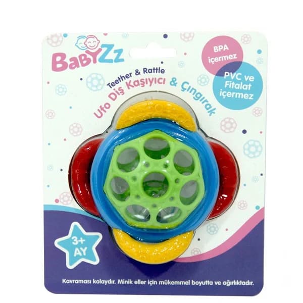 Enfal Babyzz Ufo Diş Kaşıyıcı &amp; Çıngırak BYZ-30800