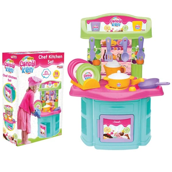 Dede Oyuncak Candy &amp; Ken Şef Mutfak Seti 01505