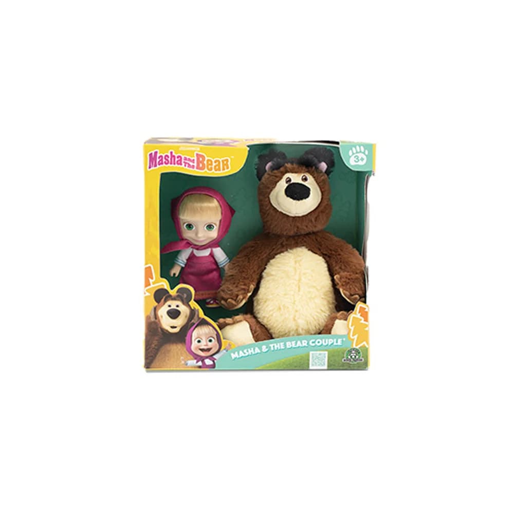 Masha&amp;Koca Ayı 20 Cm Pelus 12 Cm Bebek