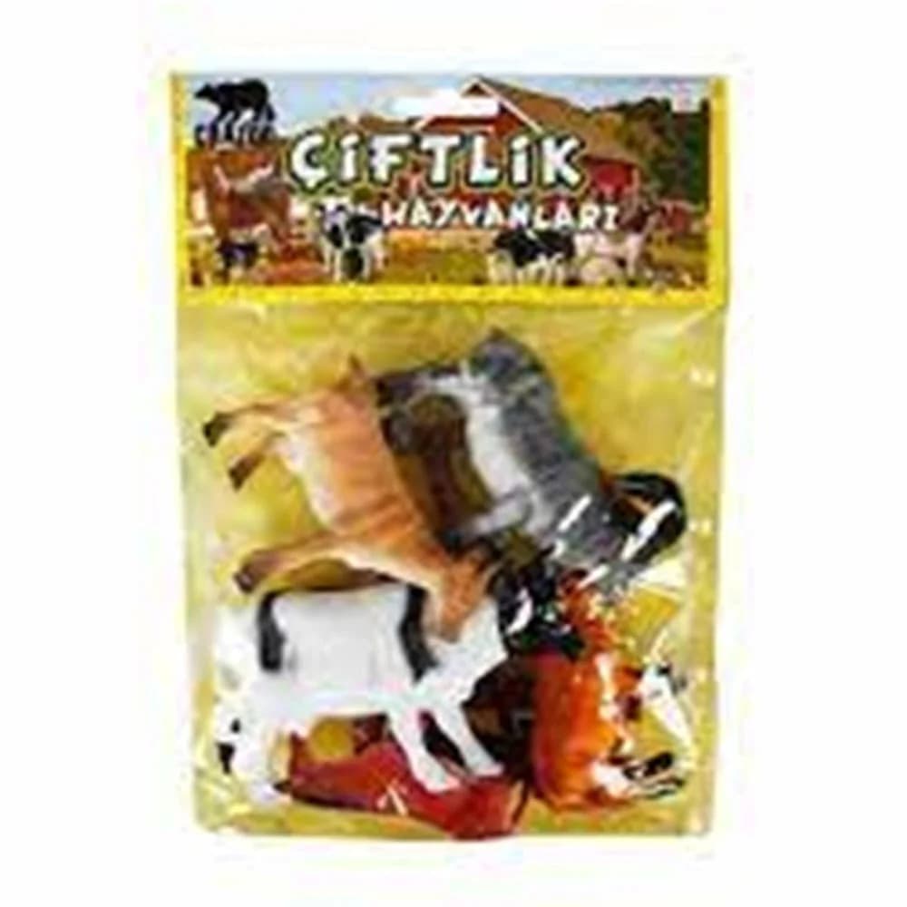 Sunman Oyuncak Çiftlik Hayvanları Poşetli Hayvan Oyun Seti Orta Boy