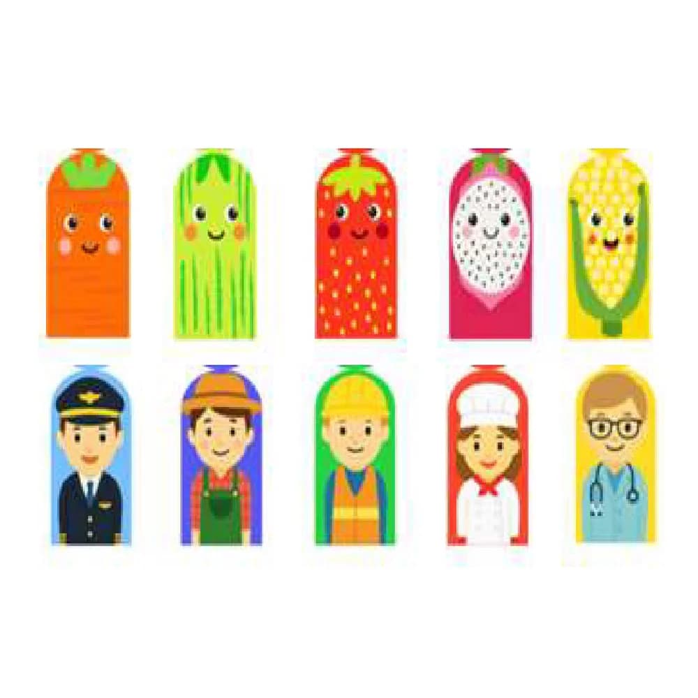 Asya Meslekler&amp;Meyveler Parmak Kukla MOL-402