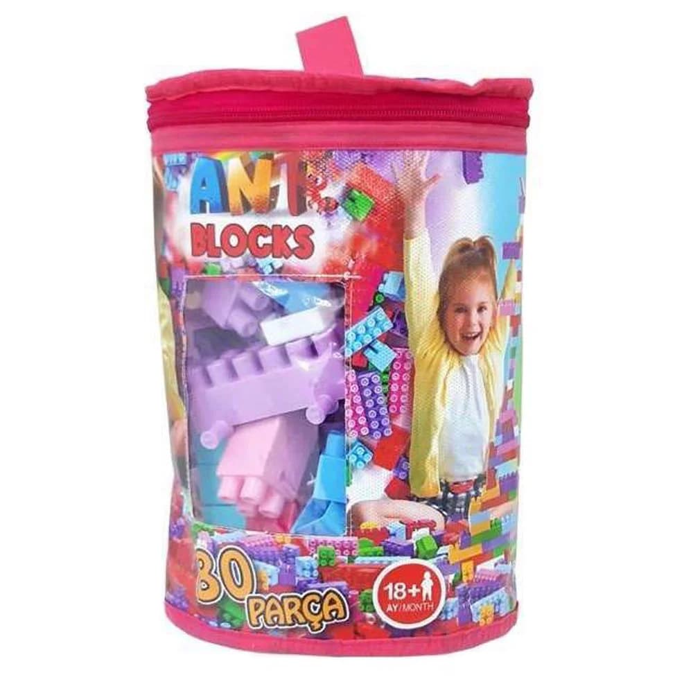 Asya Ant 80 Prç.çantalı Blocks Pastel HP-082