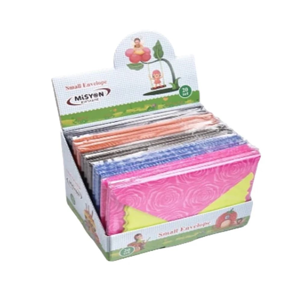 Misyon Desenli Mini Zarf Takım 5 Li Set A-2