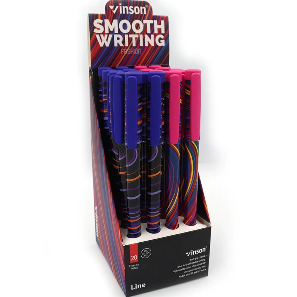 Vinson Jel Kalem Fashıon Line Desenli 20 Li A22