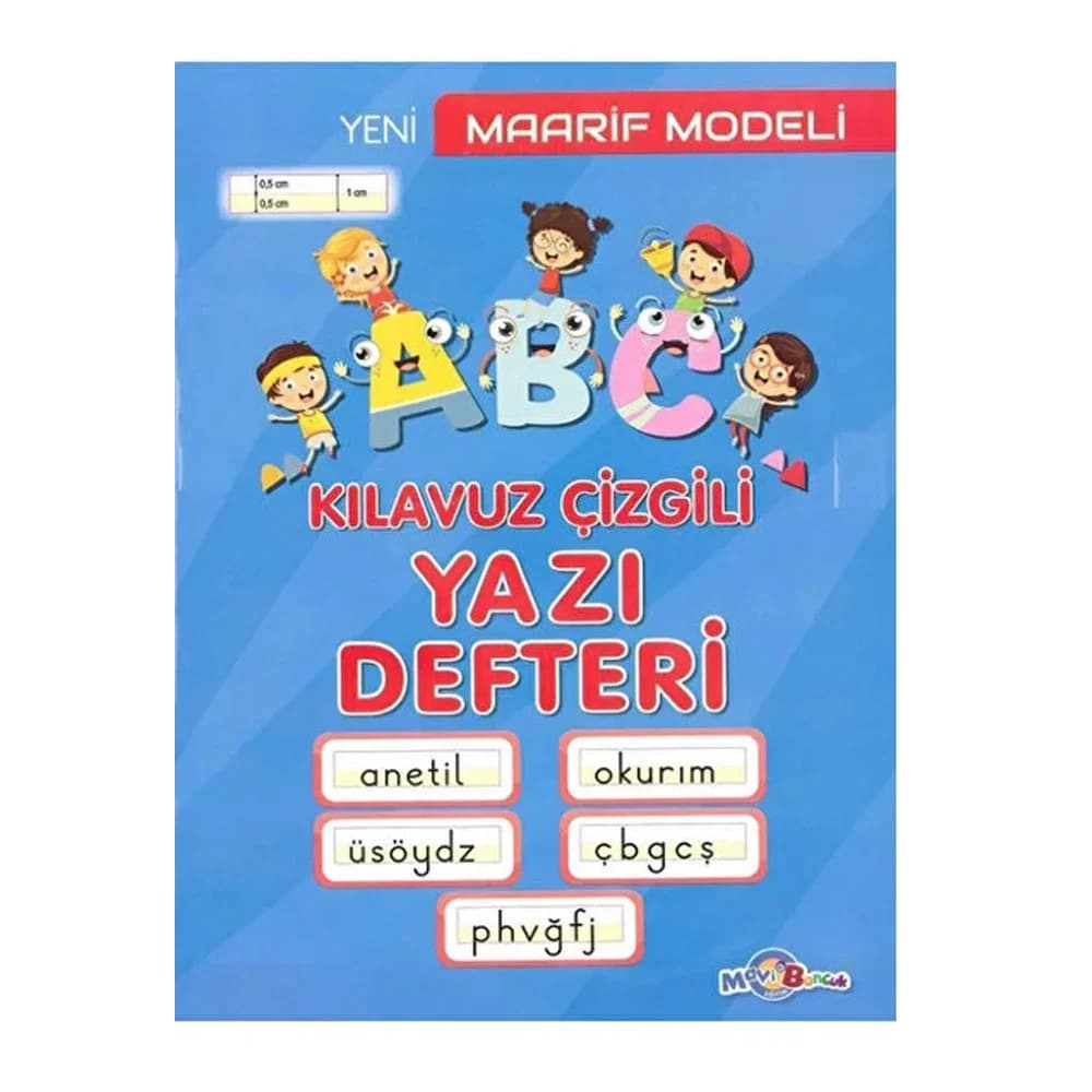 Mavi Boncuk Maarif Model Yazı Defteri Orta Boy