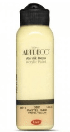 ARTDECO AKRİLİK BOYA PASTEL 140 ML SARI Y-070R-3801