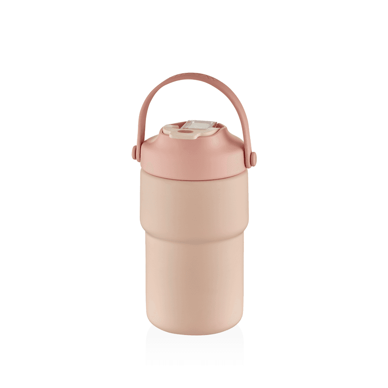 SHOTAY MUG MATARA ÇELİK TERMOS 450 ML ASKILI PASTEL RENK (4 ASS.) SHT-ST-8099