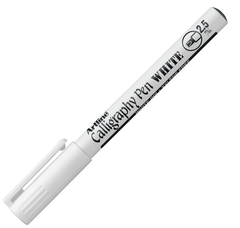 ARTLINE KALİGRAFİ KALEMİ CALLIGRAPHY PEN METALİK 993XF 2.5 BEYAZ A-EK-993XF WHIT