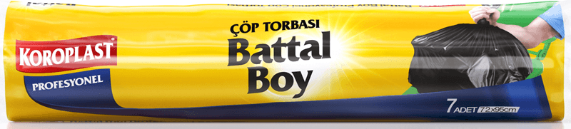KOROPLAST ÇÖP TORBASI GÜÇLÜ BATTAL 72x95 PROFESYONEL 7 Lİ ST01500541-1500579