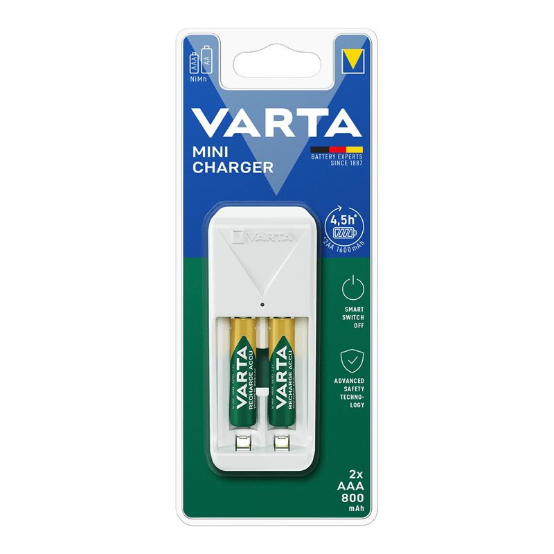 VARTA MİNİ ŞARJ ALETİ (2*800 MH PİL HEDİYELİ) 57656201421