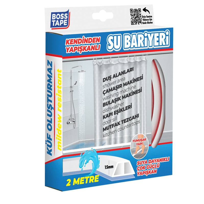BOSS TAPE SU BARİYERİ 27 MM x 2M BEYAZ BT-06021