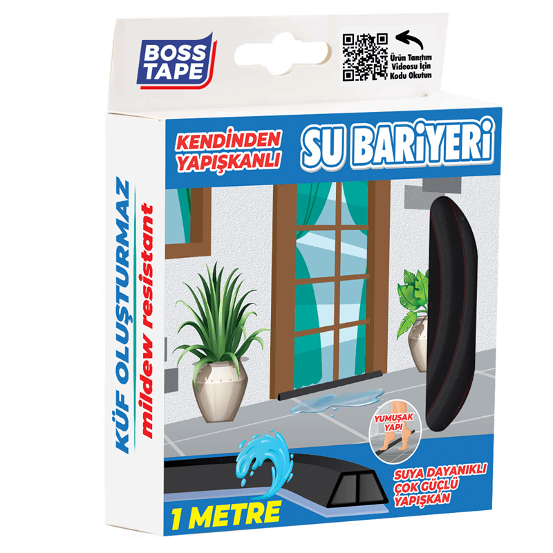 BOSS TAPE SU BARİYERİ 27 MM x 1M SİYAH BT-06028