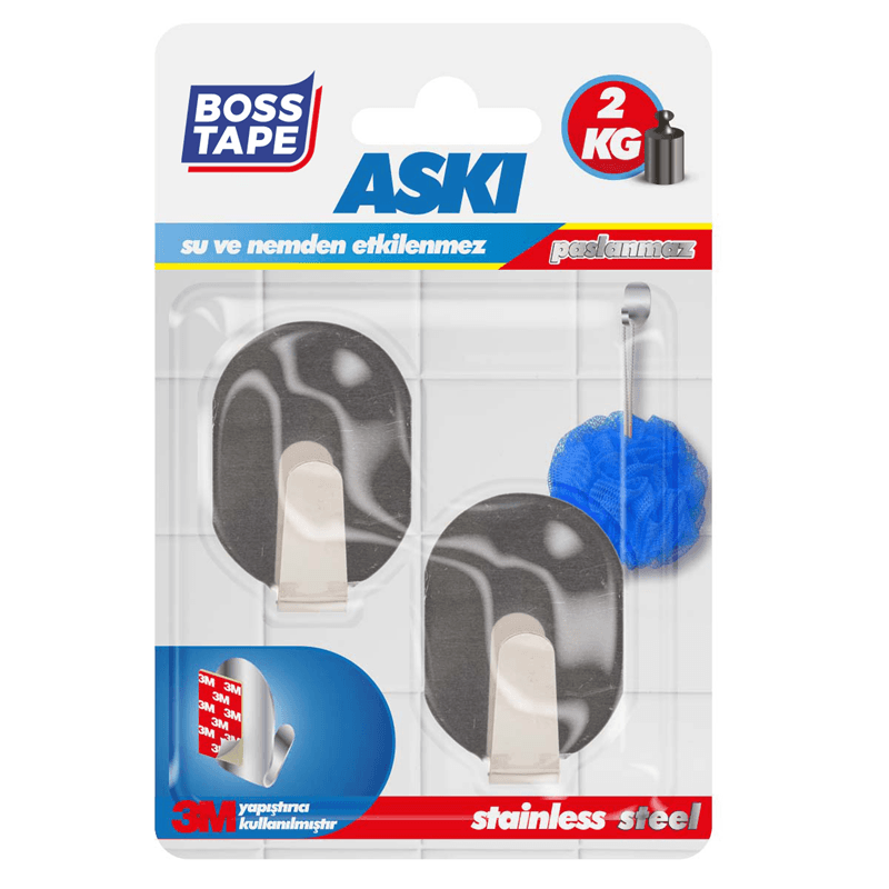 BOSS TAPE ASKI PASLANMAZ 2 KG KÜÇÜK BOY 2 Lİ BLS. BT-11002