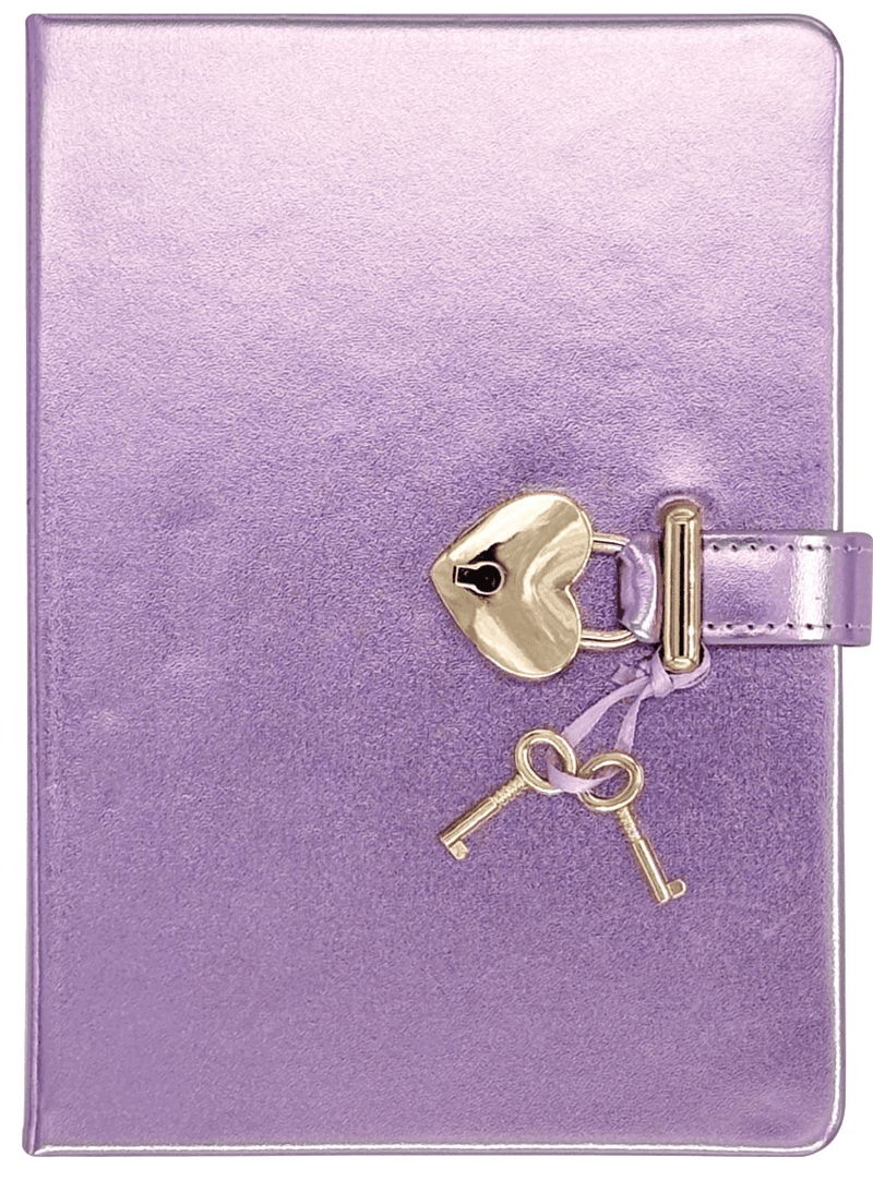 VİCTORİAS JOURNALS HUSH HUSH KİLİTLİ METALİK DEFTER KUTULU 80GR. 160 YP. ÇİZ..LİLA 124-1912
