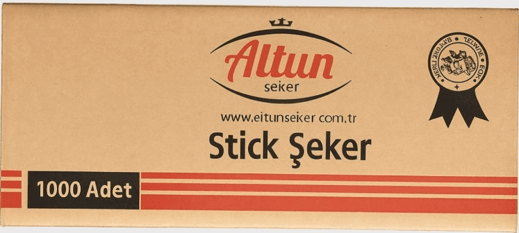 ALTUN TOZ ŞEKER BEYAZ STICK 3g 1000 Lİ
