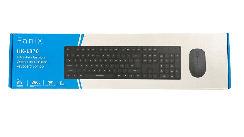 FANIX KALVYE + MOUSE SET KABLOSUZ SİYAH KEY-HK-1870