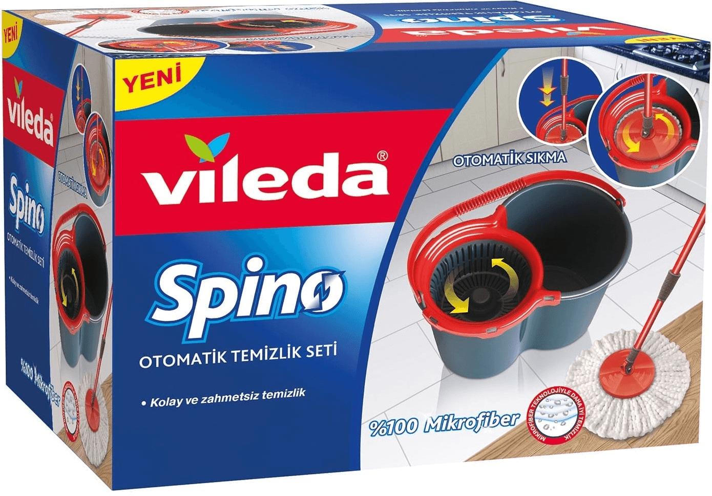 VİLEDA MOP SPİNO ULTRA TEMİZLİK SETİ 162467+BREF HEDİYELİ
