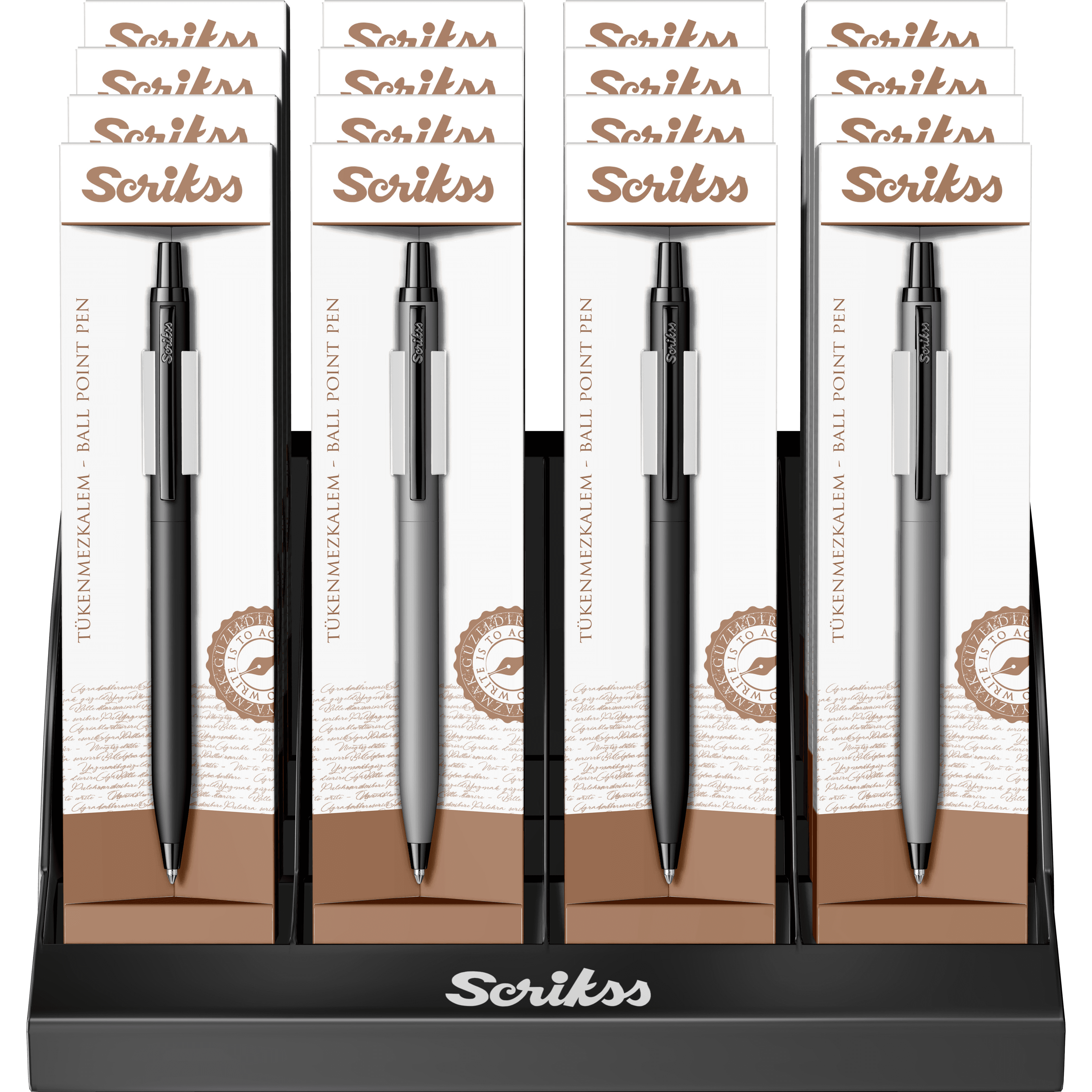SCRIKSS TÜKENMEZ KALEM 51 16 LI STAND MAT