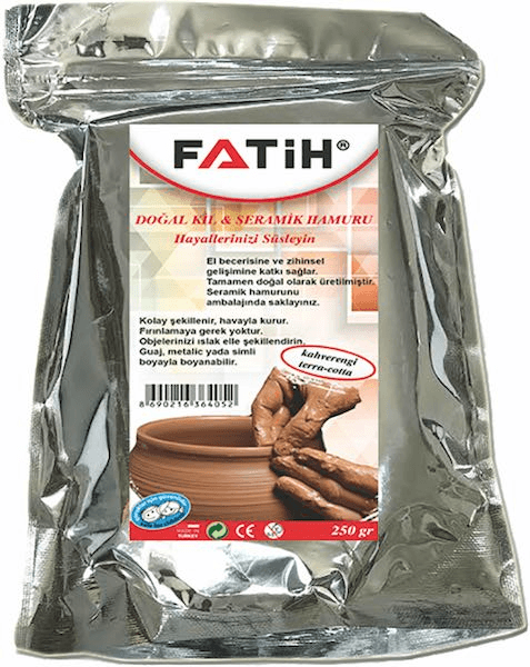 FATİH SERAMİK HAMURU 250 GR KAHVE 36405