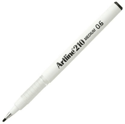 ARTLINE KEÇE UÇLU YAZI KALEMİ 210N 0.6 SİYAH A-EK-210N BLACK