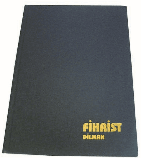 DİLMAN FİHRİST CİLTLİ SERT KAPAK 14x20  8 YP 14 BASAMAK 1002