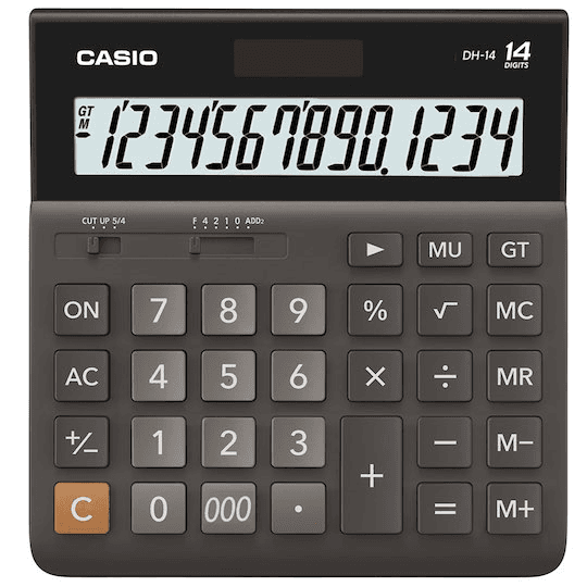 CASIO HESAP MAKİNESİ MASAÜSTÜ DH-14 14 HANE