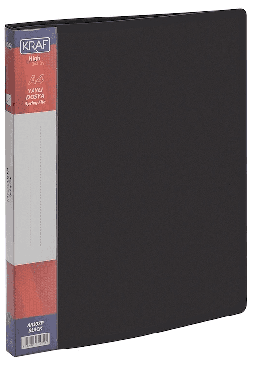 KRAF YAYLI DOSYA AR307P SİYAH