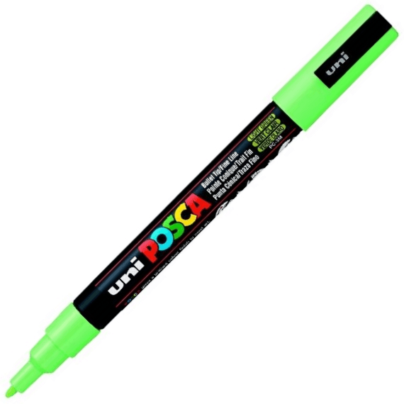 UNİ POSTER MARKÖRÜ POSCA PC-3M 0.9-1.3 AÇIK YEŞİL