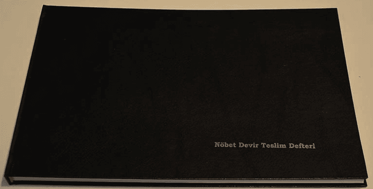 DİLMAN NÖBET DEVİR TESLİM DEFTERİ CİLTLİ 22.5x32 96 YP YATAY 5360