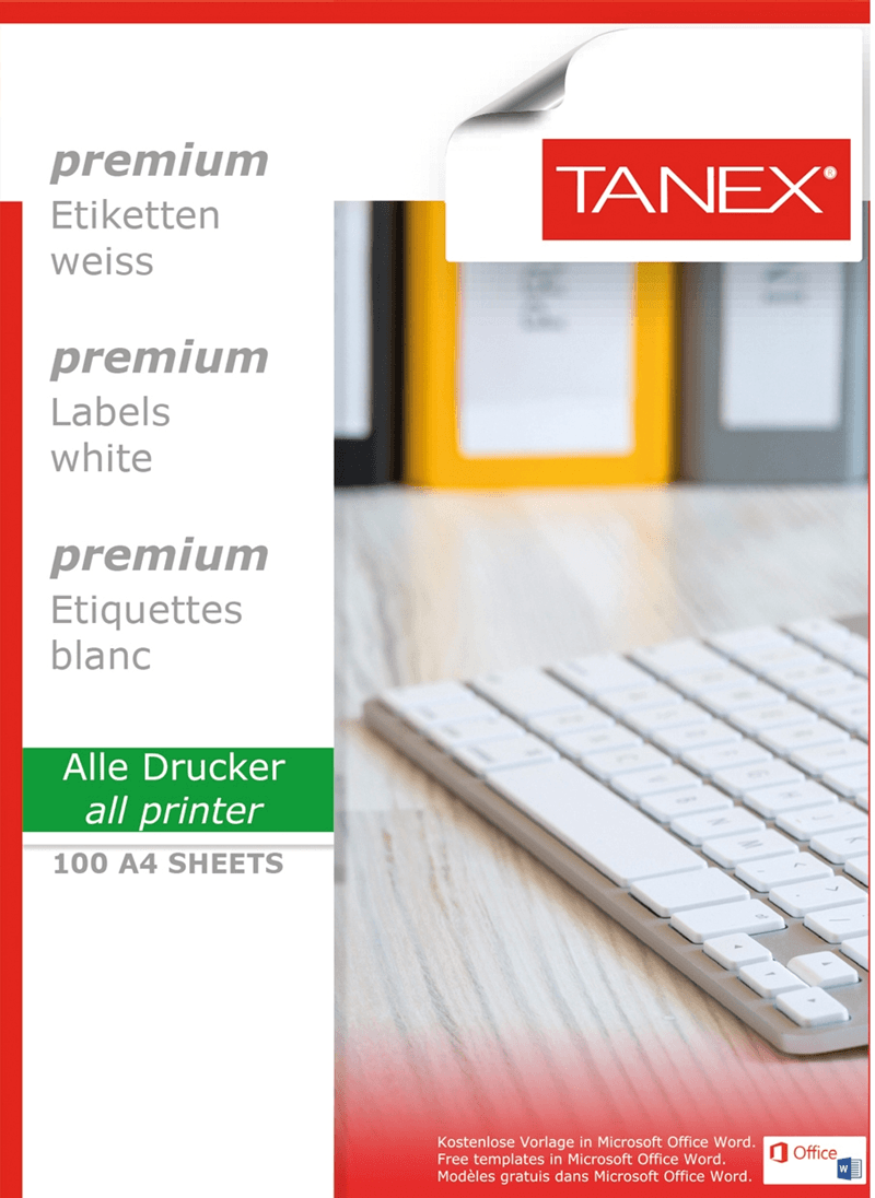 TANEX LASER ETİKET TW-2160 60 MM 100 LÜ
