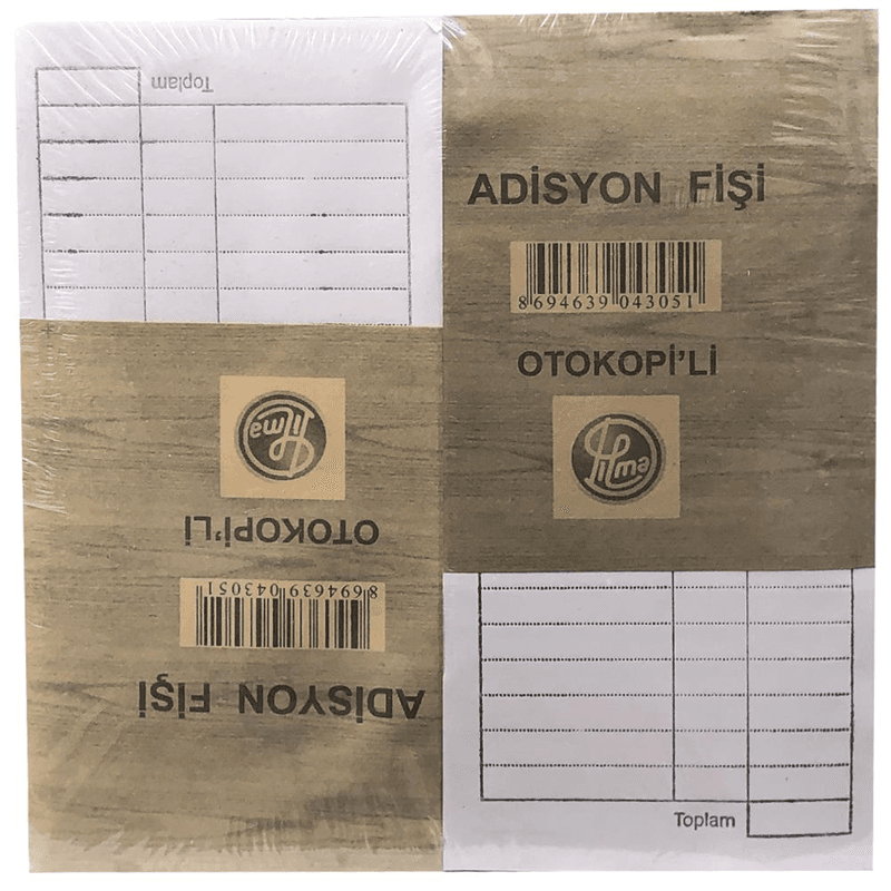 DİLMAN ADİSYON FİŞİ OTOKOPİLİ 2 NÜSHA (Best)