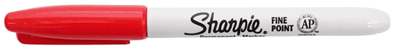 SHARPIE FINE PERMANENT MARKER KALEM KIRMIZI 1741832 (Best)