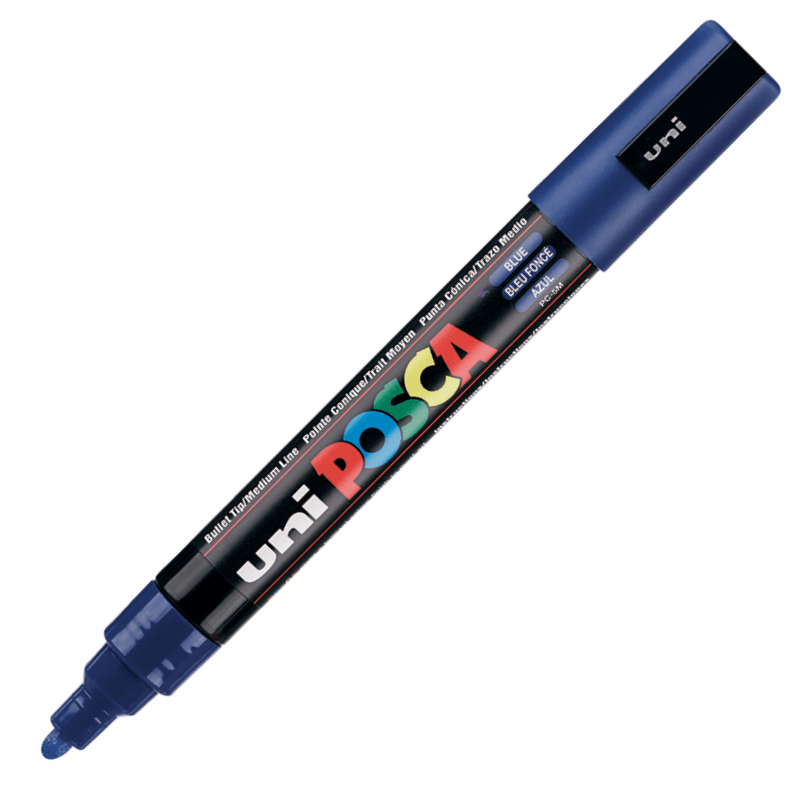 UNİ-BALL PC-5M-POSCA SU BAZLI MARKER MAVİ 1.8 (Best)