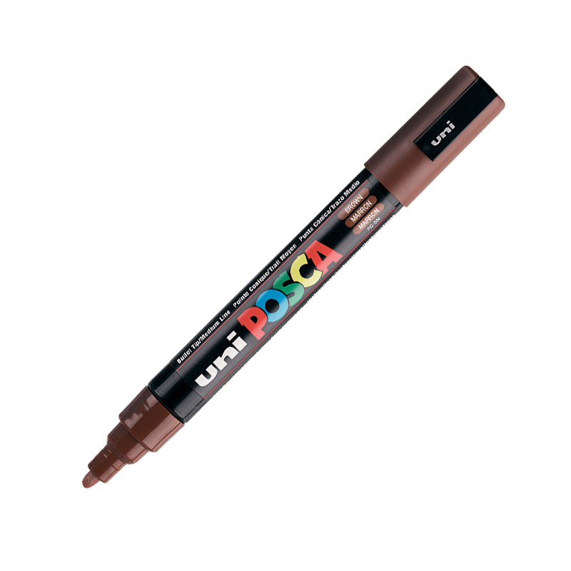 UNİ-BALL PC-5M-POSCA SU BAZLI MARKER KAHVERENGİ 1.8 (Best)