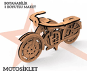 YILDIZLAR AHŞAP 3D AHŞAP BOYANABİLİR MAKET MOTOR BYM-09 (Best)
