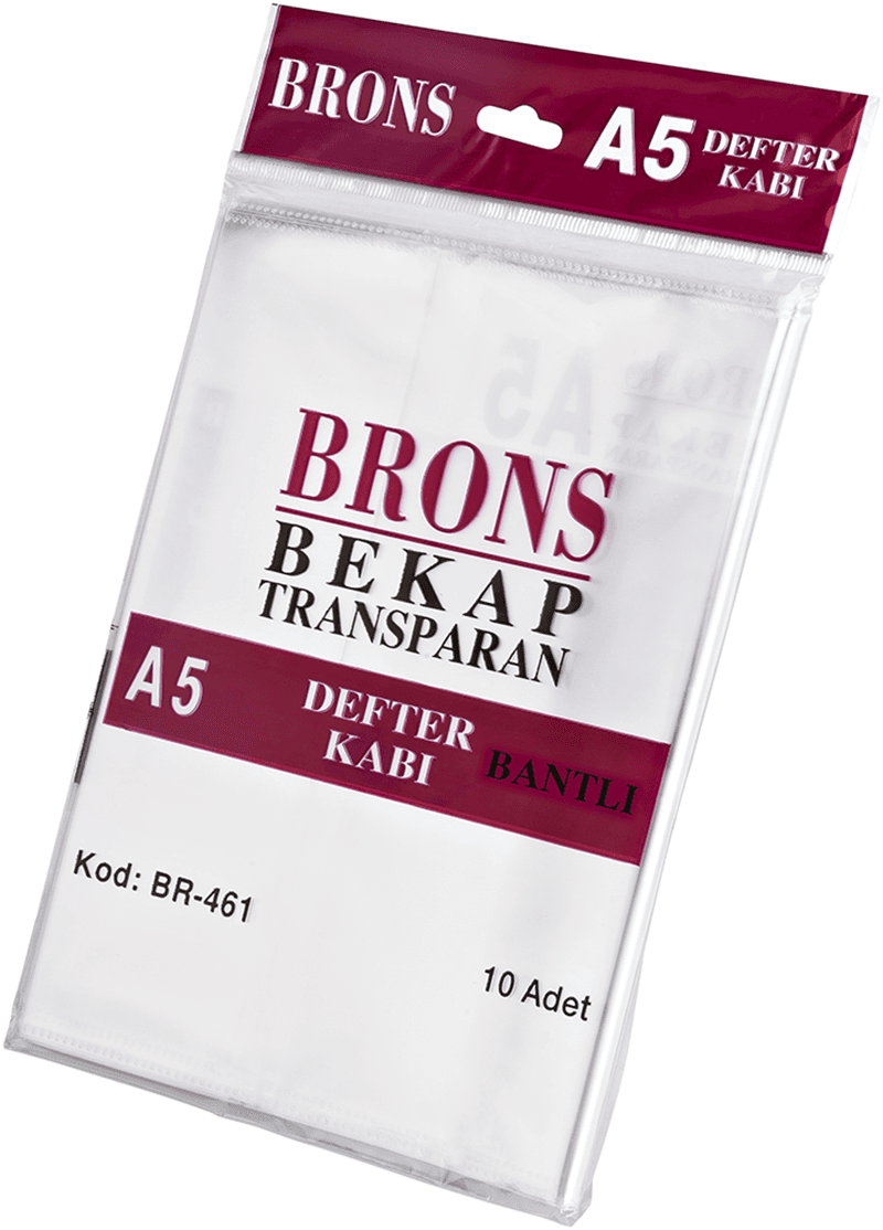 BRONS A5 HAZIR DEFTER KABI ŞEFFAF 10 LU BR-446/443/461 (Best)