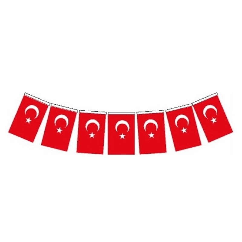 VATAN İPLİ ORTA BOY TÜRK BAYRAK 40 LI VT807 (Best)