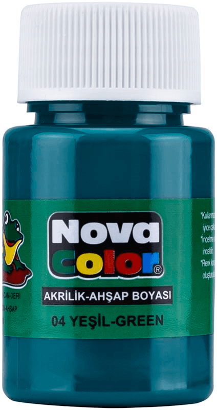 NOVA COLOR AKRİLİK BOYA YEŞİL ŞİŞE NC-172