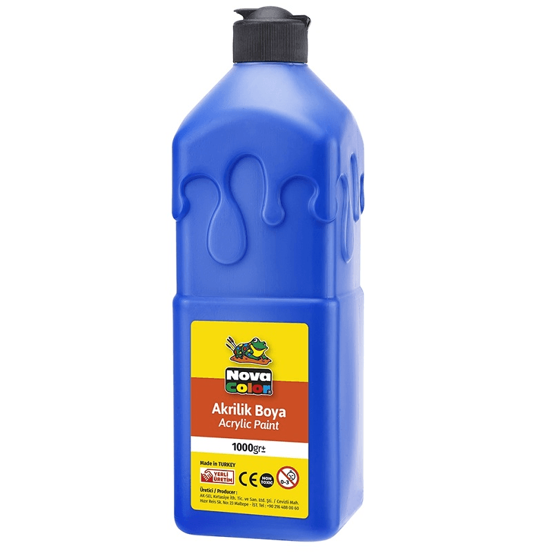 NOVA COLOR AKRİLİK BOYA MAVİ 1 KG. NC-223 (Best)