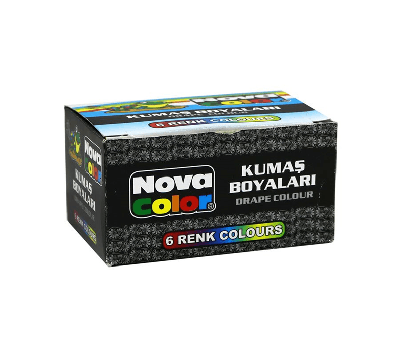 NOVA COLOR KUMAŞ BOYASI 6 LI TAKIM NC-188