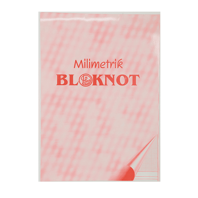DİLMAN A3 KIRMIZI MİLİMETRİK BLOKNOT (Best)
