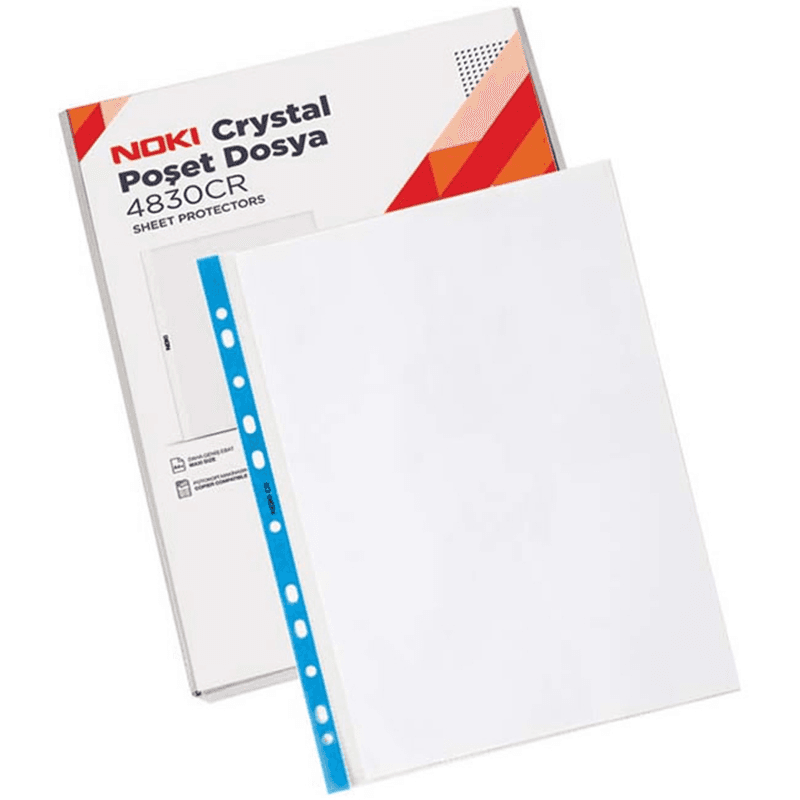 NOKİ CRYSTAL POŞET DOSYA 100 LÜ 4830CR (Best)