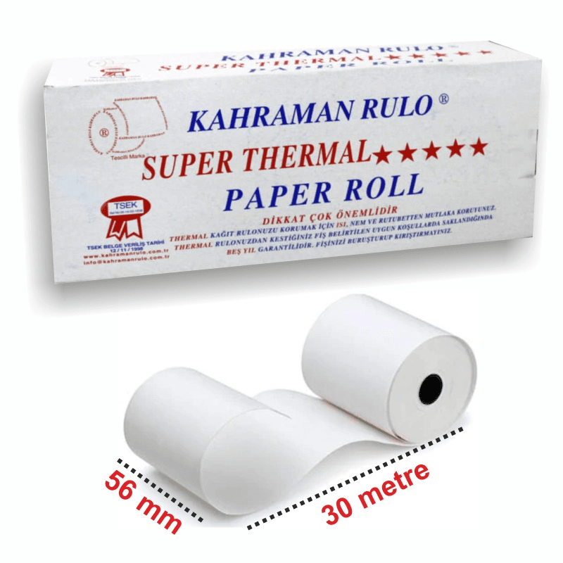 KAHRAMAN 56x30 TERMAL RULO 10 LU (Best)