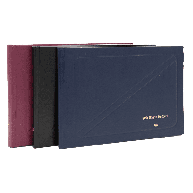 DİLMAN ÇEK KAYIT DEFTERİ 17x24 96 YP. YATAY CİLTLİ (Best)