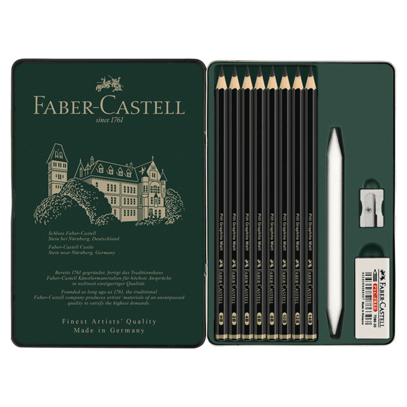 FABER PITT MATT DERECELİ KALEM 11 PARÇA SET 65115220 (Best)