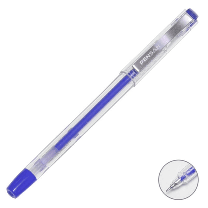 PENSAN 6405 MY-KING GEL MAVİ KALEM METAL KLİPS (Best)