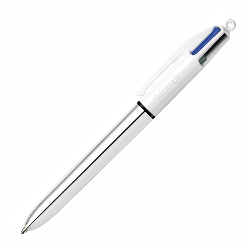 BİC 4 RENK FONKSİYONLU GÜMÜŞ GÖVDE TÜKENMEZ KALEM 982873 (Best)
