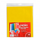 NOKİ A4 HAZIR DEFTER KABI SARI 10 LU 60163-10 (Best)